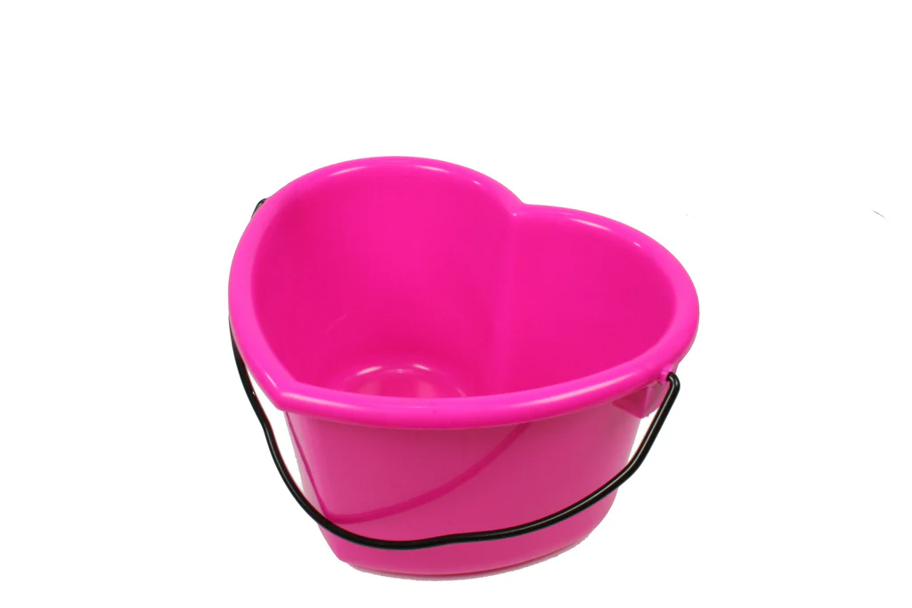 Heart Shaped Pails with Lid (Multiple Colors Available