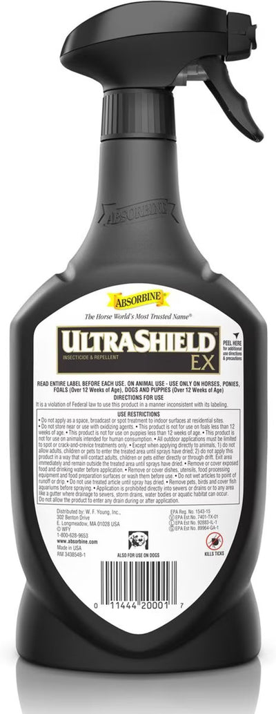 Absorbine - Ultrashield EX Fly Spray-Black (32oz)