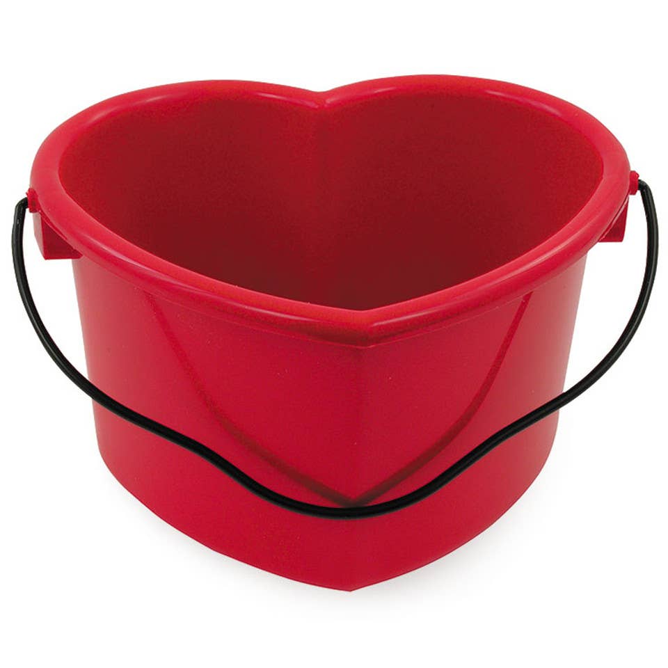 Heart Shaped Pails with Lid (Multiple Colors Available