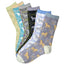 Horseshoe Blossoms Socks (Crew or Tall)