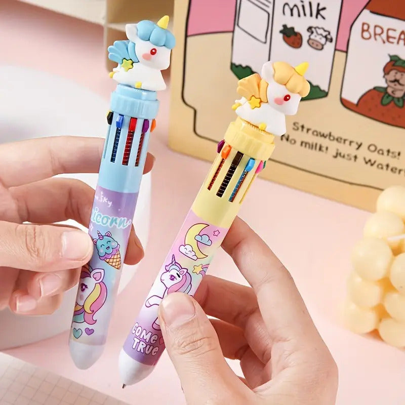 Multi-Color Ink Unicorn Pen