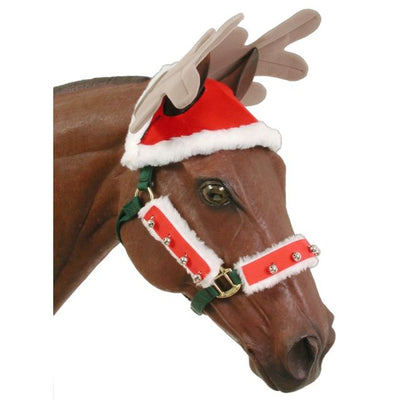 Horse's Holiday Reindeer Hat