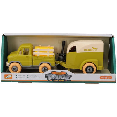 Toy Truck & Horse Trailer Set