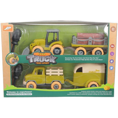 Toy Truck & Tractor Set