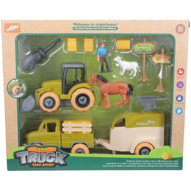 Toy Truck Trailer & Tractor Set