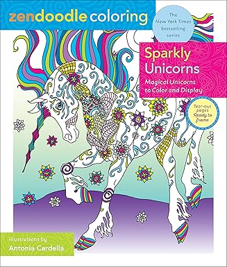 Sparkly Unicorns: Magical Unicorns to Color and Display (Book)