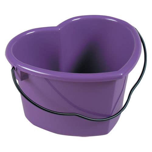 Heart Shaped Pails with Lid (Multiple Colors Available