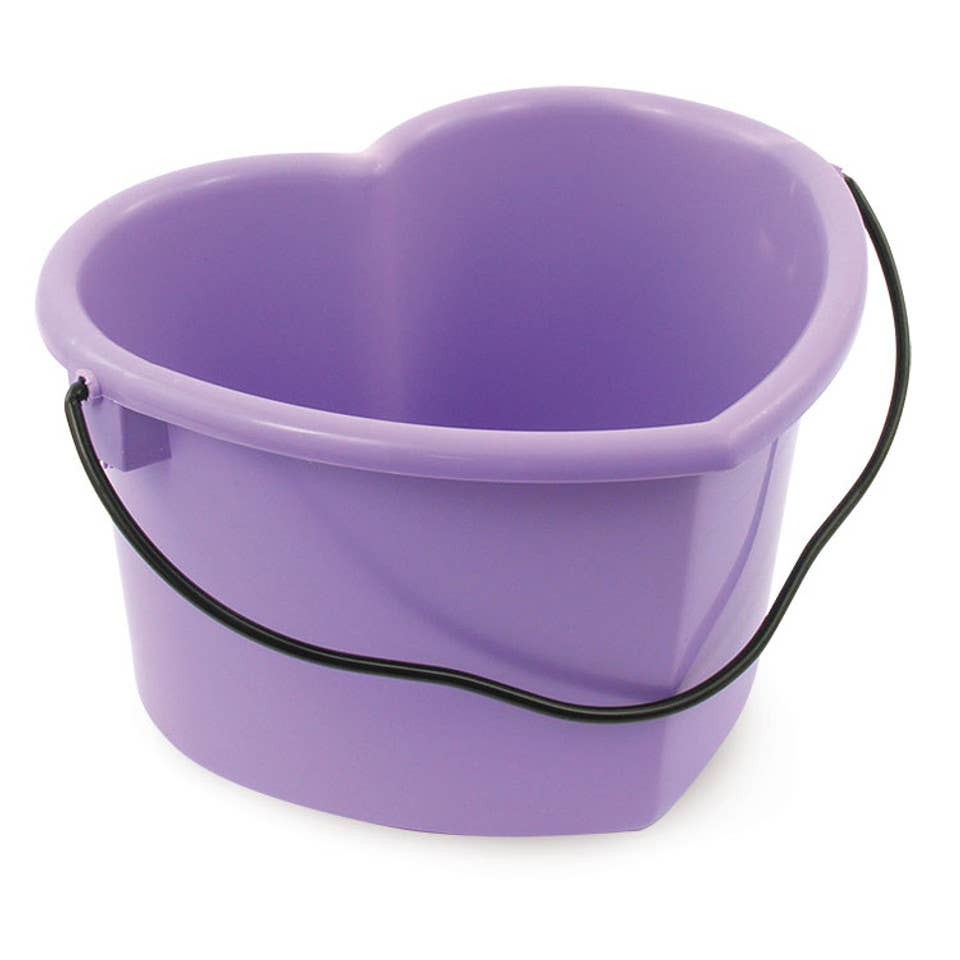 Heart Shaped Pails with Lid (Multiple Colors Available