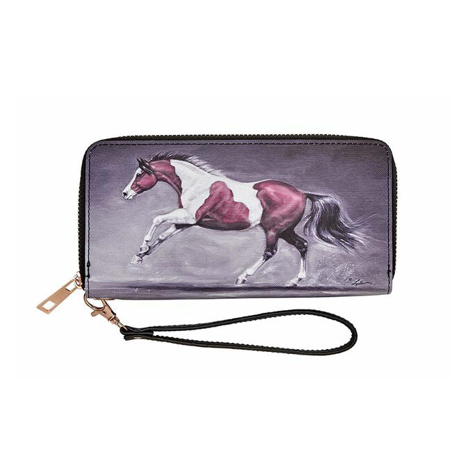 AWST Int'l "Lila" Paint Horse Clutch Wallet