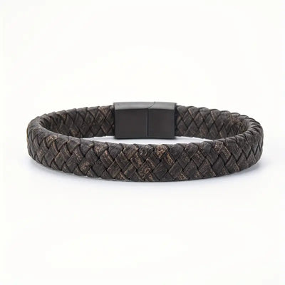 Retro Handmade Cowhide Woven Bracelet