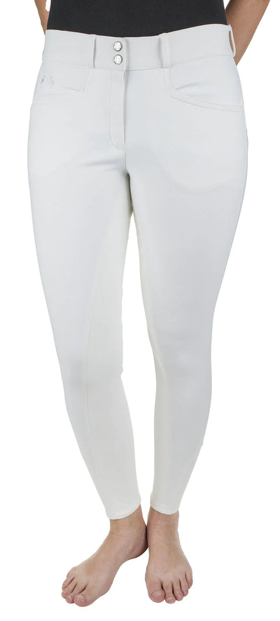 Dressage Equine Couture Slimming Breeches (White)