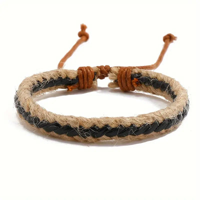 Braided Leather Bracelet (Multiple Colors Available)