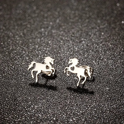 1 Pair Horse Stud Earrings