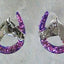 The Finishing Touch - Glitter Horseshoe Earrings