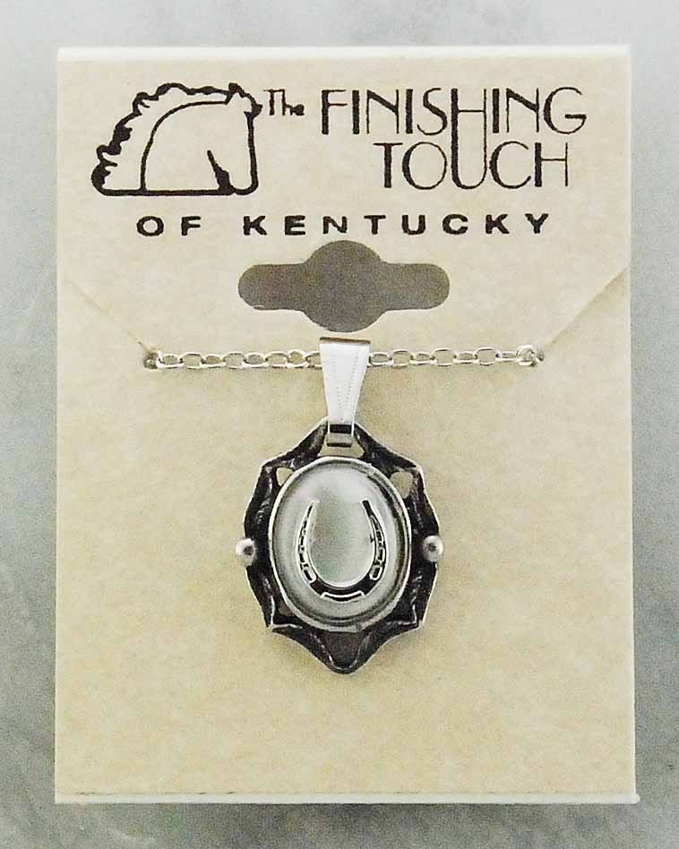 The Finishing Touch - Pearl Horseshoe Necklace HNE1024