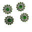 Jeweled Flower Pins