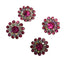 Jeweled Flower Pins