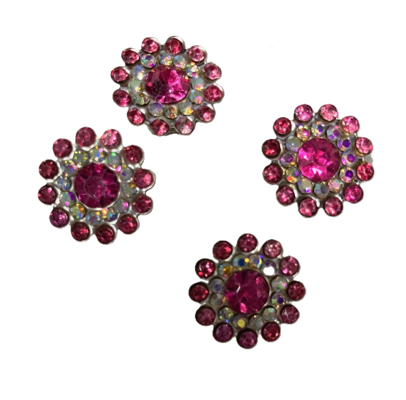 Jeweled Flower Pins