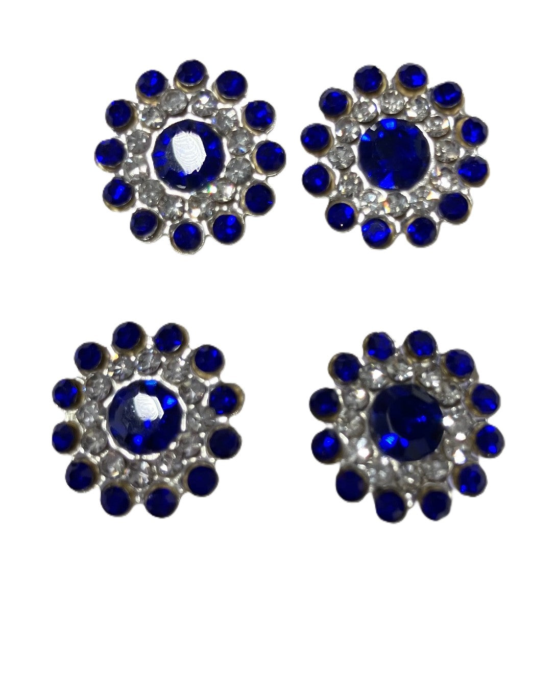 Jeweled Flower Pins