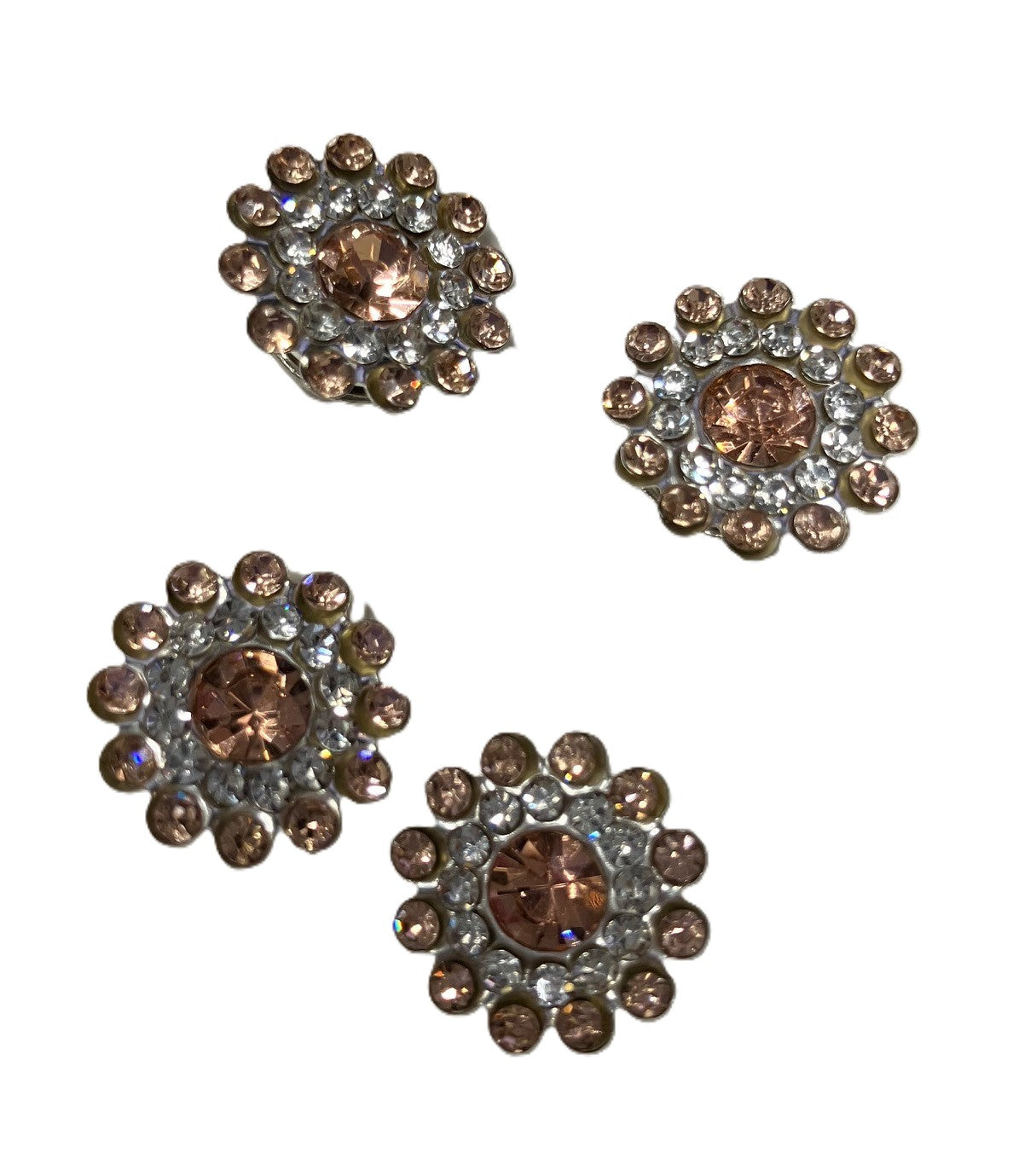 Jeweled Flower Pins