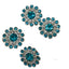 Jeweled Flower Pins