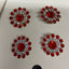 Jeweled Flower Pins