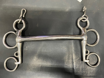 5 1/2" Pelham Mullen Mouth with Curb Hooks - Used