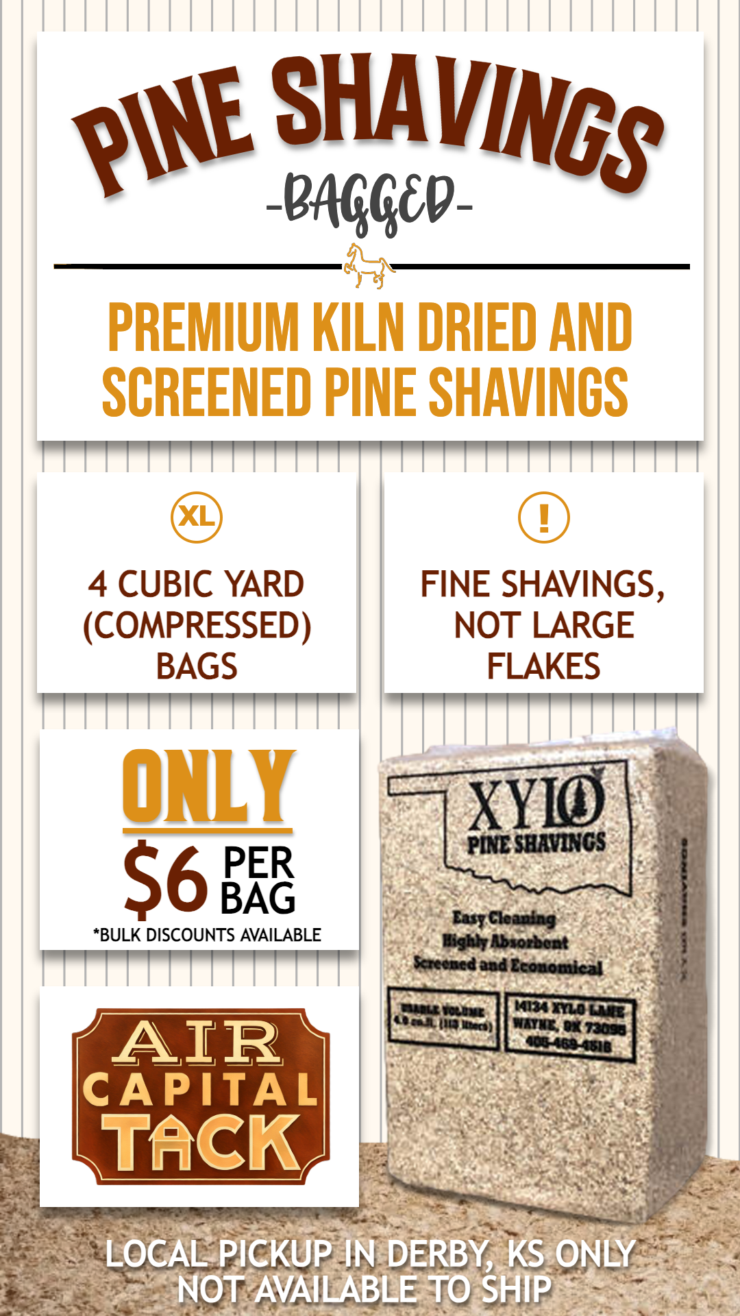 Xylo - Premium Pine Shavings (Bagged)