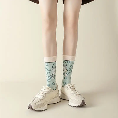 Cartoon Horse Print Socks