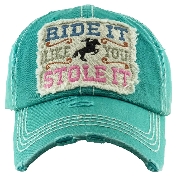 AWST Int'l 'Ride It Like You Stole It' Cap