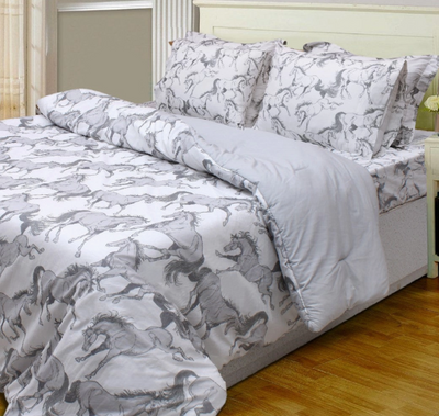 Awst Int'l "Lila" Elegant Horse Comforter Set (Queen)