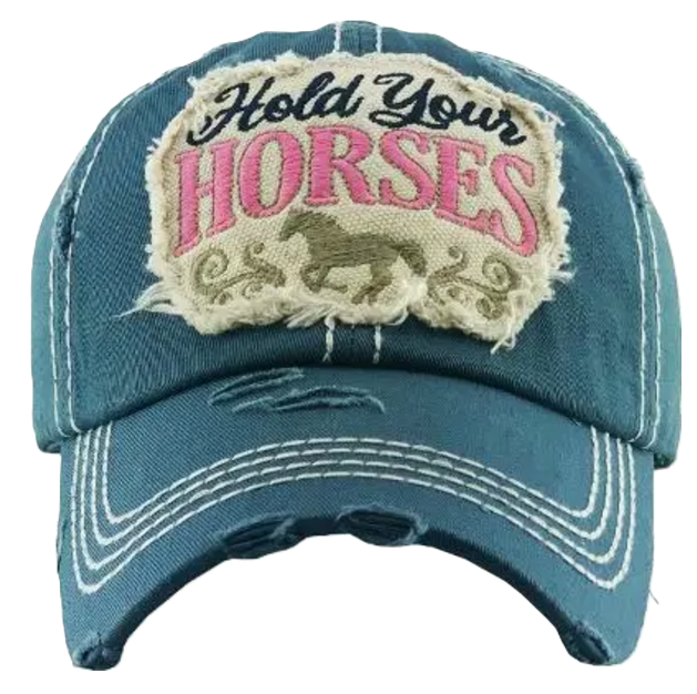 AWST Distressed "Hold Your Horses" Cap