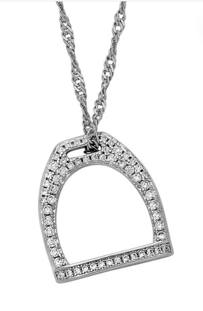 AWST Int'l Diamond Stirrup Necklace