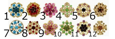 Jeweled Show Pins - SMALL