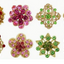 Jeweled Show Pins - SMALL