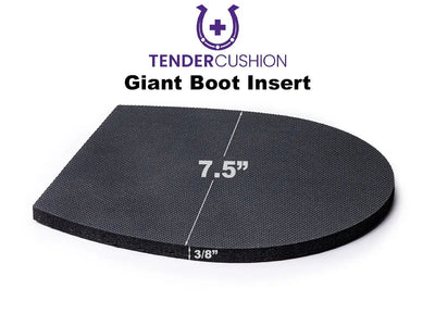 Tender Cushion Shock Absorbing Rubber Hoof Pad (Multiple Sizes Available)