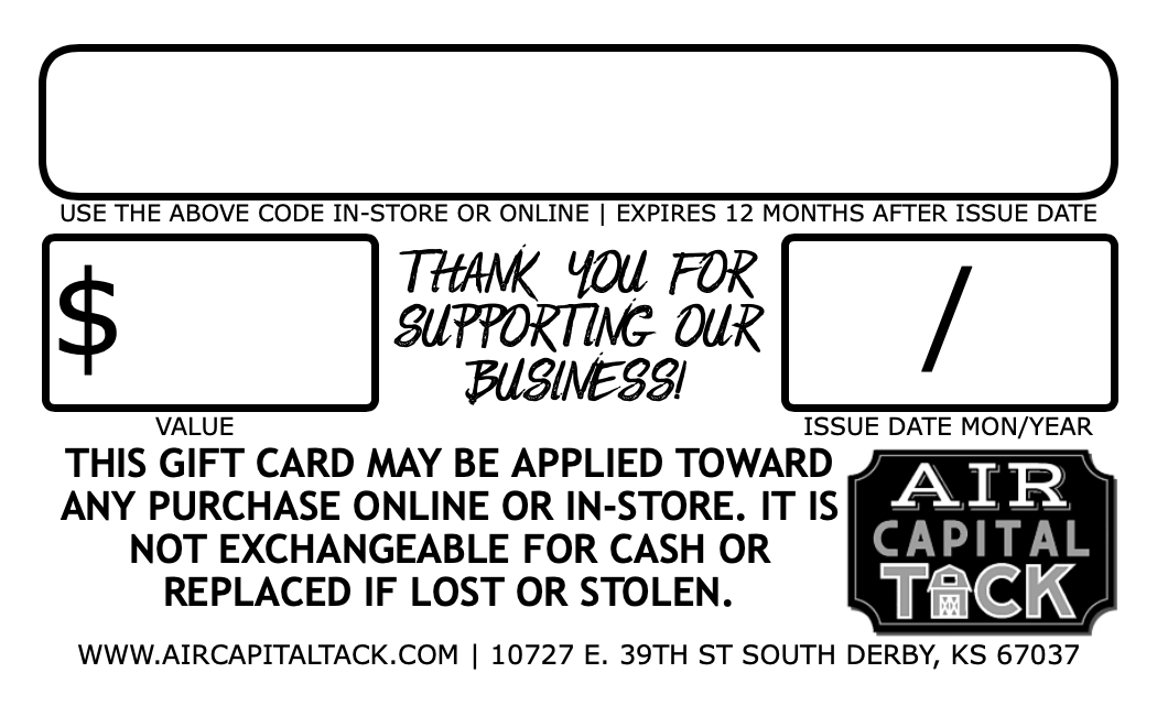 Air Capital Tack Gift Card