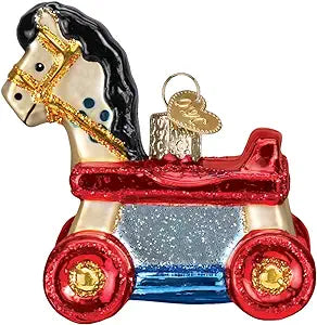 Old World Christmas - Rolling Horse Toy Ornament