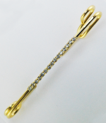 Rhinestone Strip On Large Stock Pin (Multiple Colors Available)