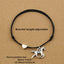 Running Horse Pendant & Heart Charm Bracelet (Black or Red)