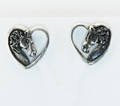 The Finishing Touch - Horse Heart Earrings