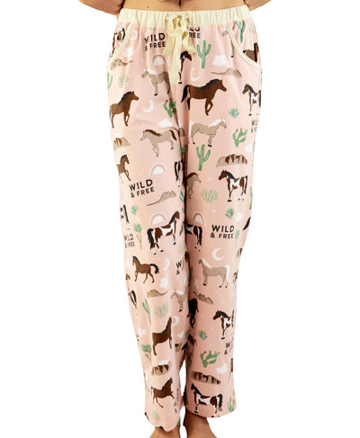 Lazy One - Wild & Free Women's Regular Fit Horse PJ Pant/ XS