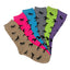 AWST Int'l Ladies' Running Horses Crew Socks (Multiple Colors Available)