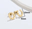 Stainless Steel Horseshoe Shape Stud Earrings (Gold and Silver Available)