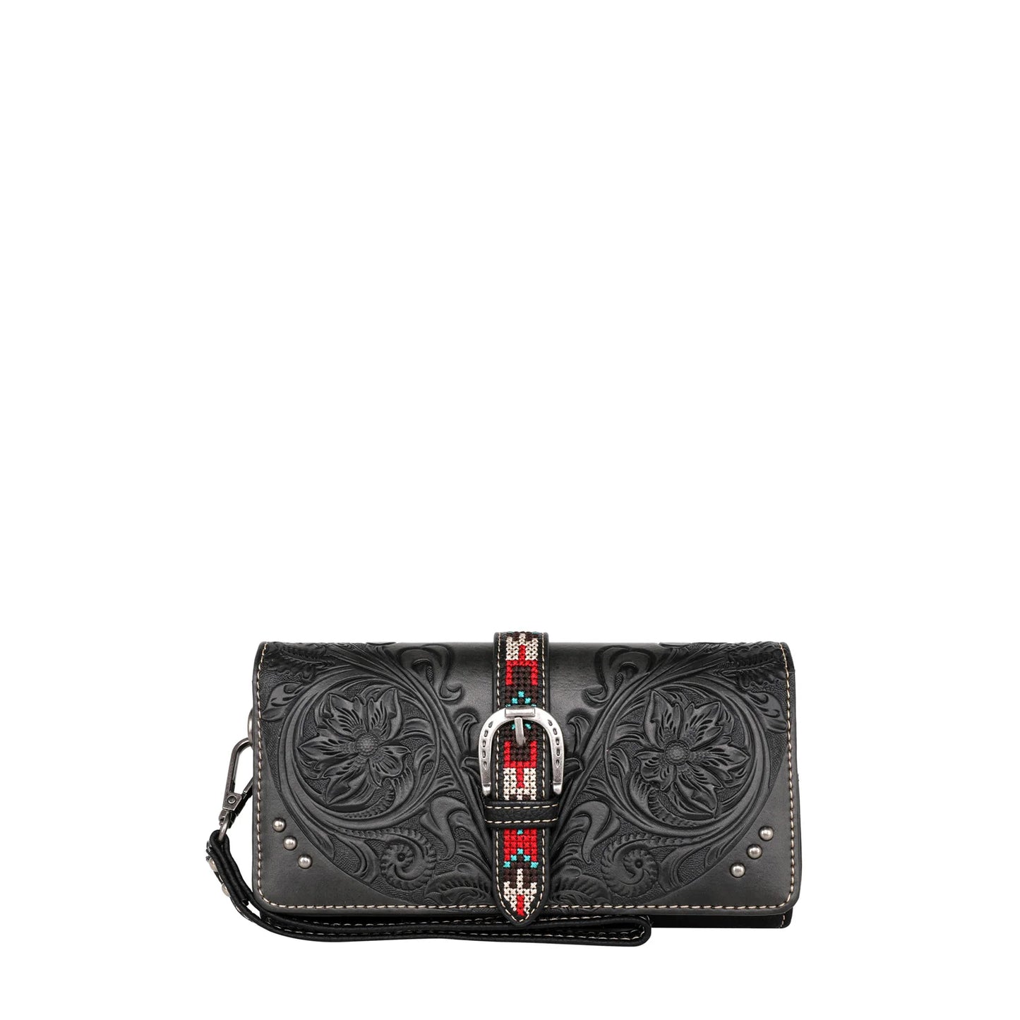 Montana West - Tooled/Buckle Collection Wallet