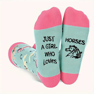 'A Girl Who Loves Horses' Socks