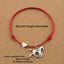 Running Horse Pendant & Heart Charm Bracelet (Black or Red)