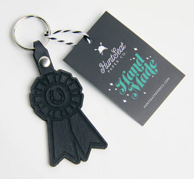 Rosette Keychain - Handmade Genuine Leather