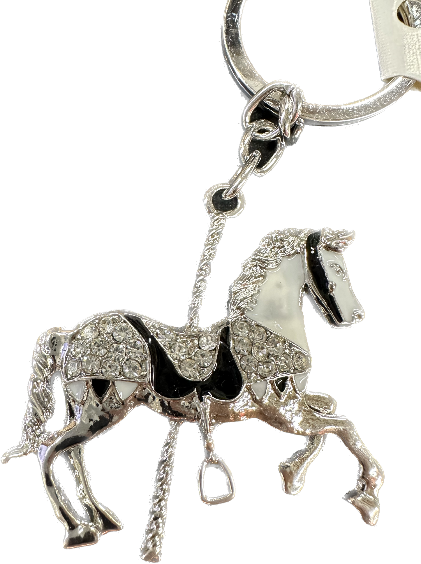 Sparkling Carousal Unicorn Keychain