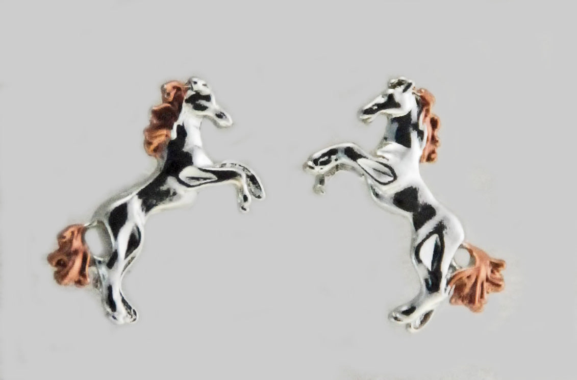 The Finishing Touch - Fluffytail Rearing Horse Earring